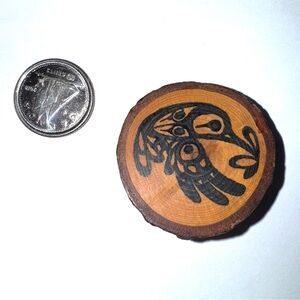 Vintage Wooden Bill Helen Hummingbird brooch